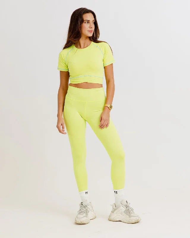 Referral Discount Seamless Lime Leggings