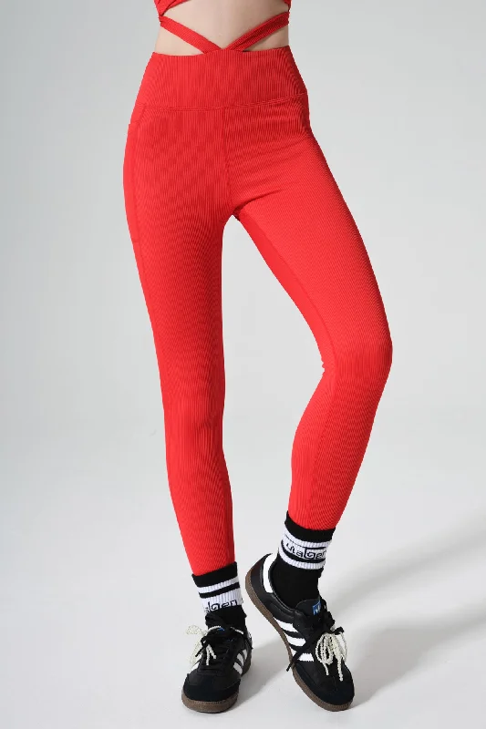 Unbeatable Prices Selah High Waist Leggings - Savvy Red