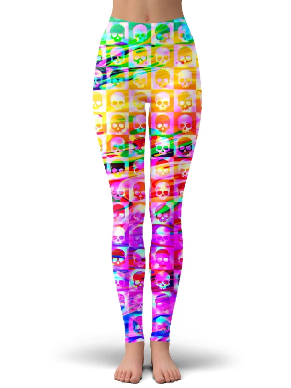 Huge Savings Skull Fam Purple Leggings