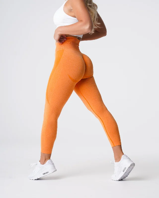 Online Only Sunset Orange Contour Seamless Leggings