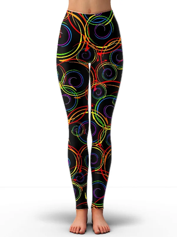 Limited Time Swirl Abstract Leggings