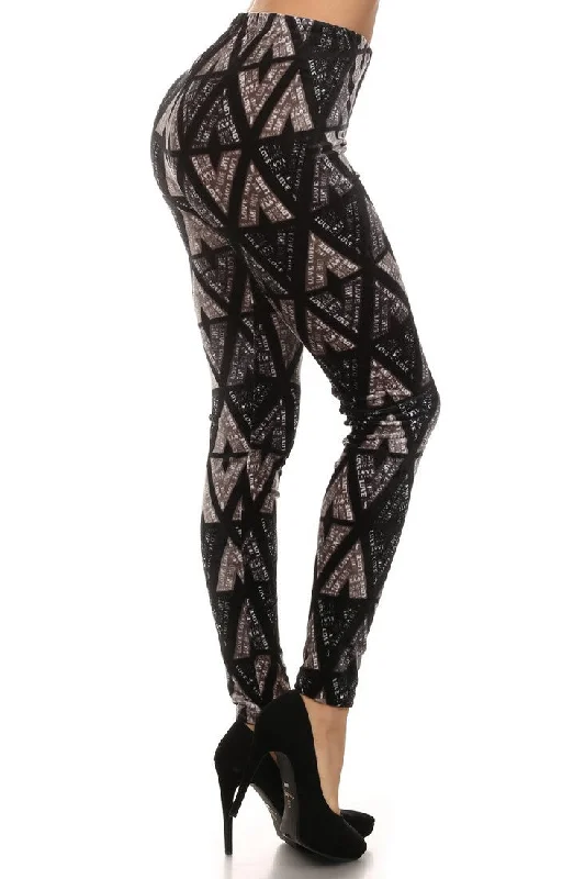 Instant Savings The LOVE Tribal Velour Legging