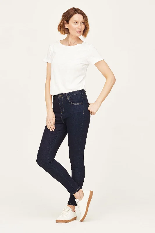 Clearance Sale Thought Gots Skinny Jeans in Dark Blue Wash