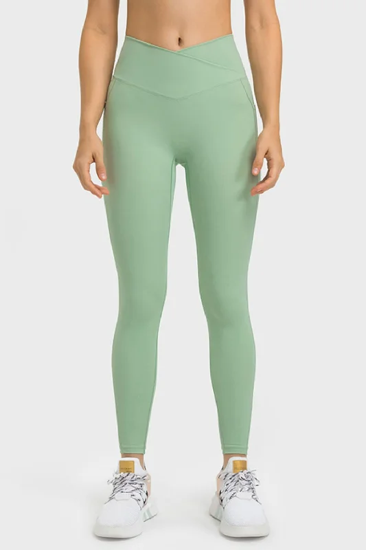 Quick Sale V-Waist Yoga Leggings with Pockets