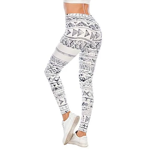 Year-End Sale White Aztec Seamless Workout Leggings - Women’s Grey Yoga Leggings, Tummy Control Running Pants (Grey Ice, One Size) Year-End Sale White Aztec Seamless Workout Leggings - Women’s Grey Yoga Leggings, Tummy Control Running Pants (Grey Ice, One Size)