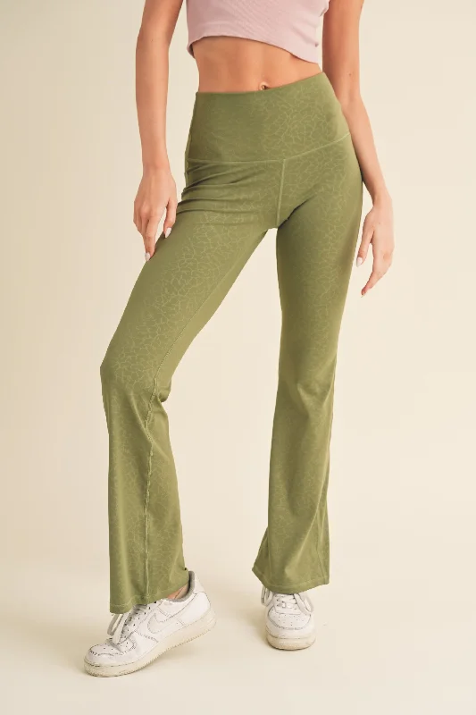 Customer Appreciation Sale Women’s High Rise Printed Flared Yoga Pants
