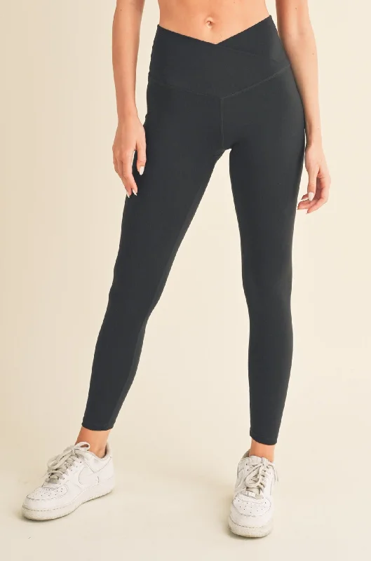 Price Smash Women's Crossover Waistband Active Leggings