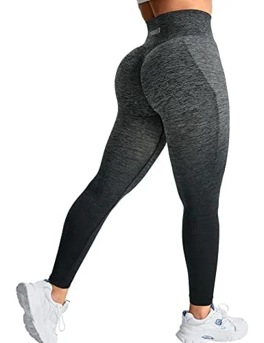 Today’s Deal YEOREO Womens Amplify Leggings High Waisted Seamless Scrunch Legging Active Running Yoga Pant