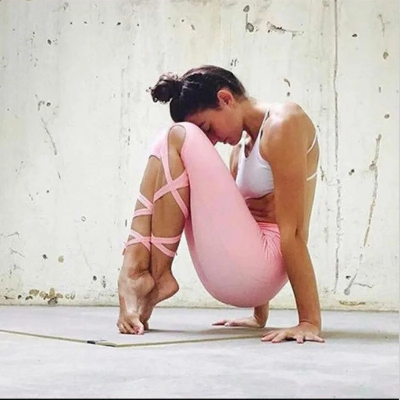 Unmissable Offer Yoga Sports Tight Leggings For Women Yoga Leggings Fitness Pants Dance Ballet Bandage Leggings Women Running Tights