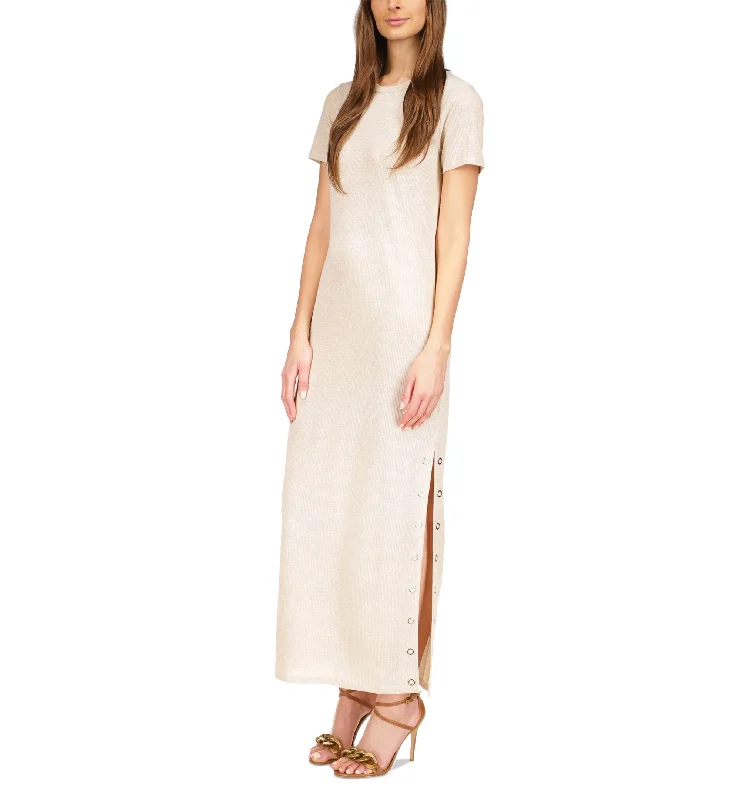 Can't Miss Michael Michael Kors Womens Ribbed T-Shirt Dress