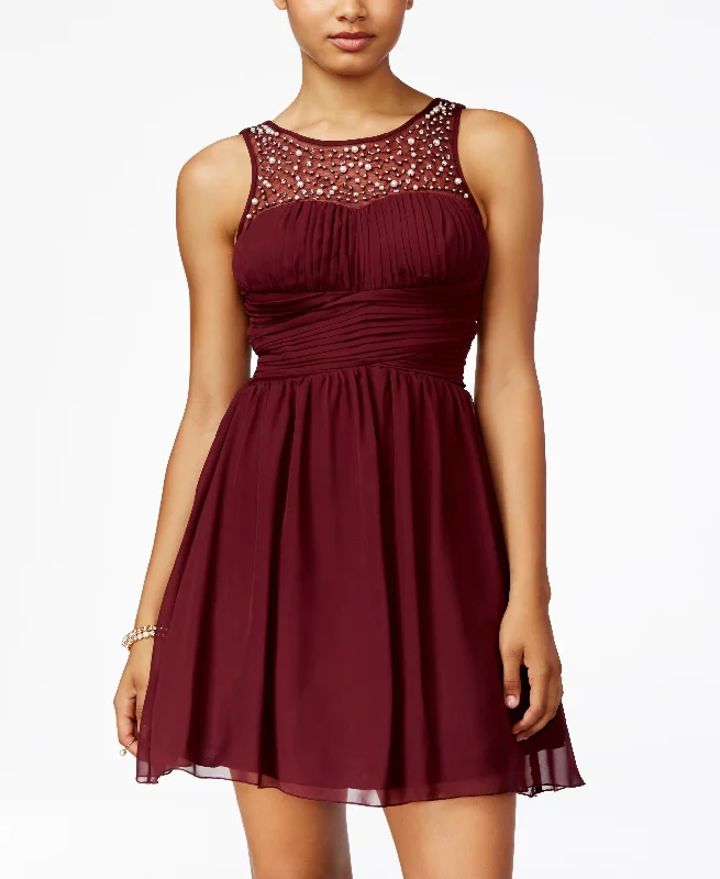 Quick Sale Speechless Juniors Embellished Fit Flare Dress