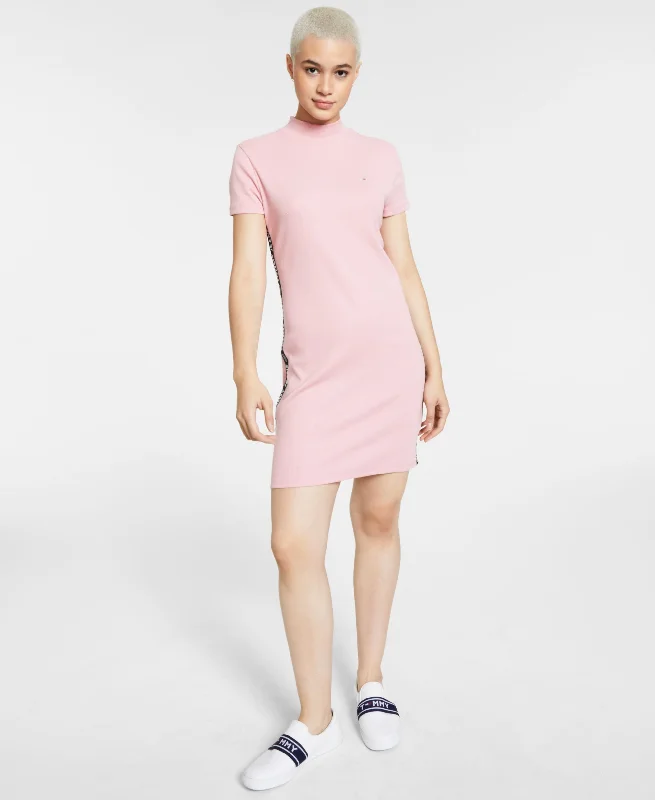 Stock Clearance Tommy Jeans Ribbed Mock Neck Dress