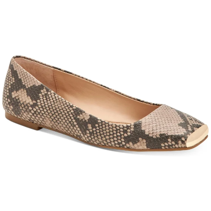 Big Savings Alfani Womens Neptoon Snake Print Square Toe Ballet Flats