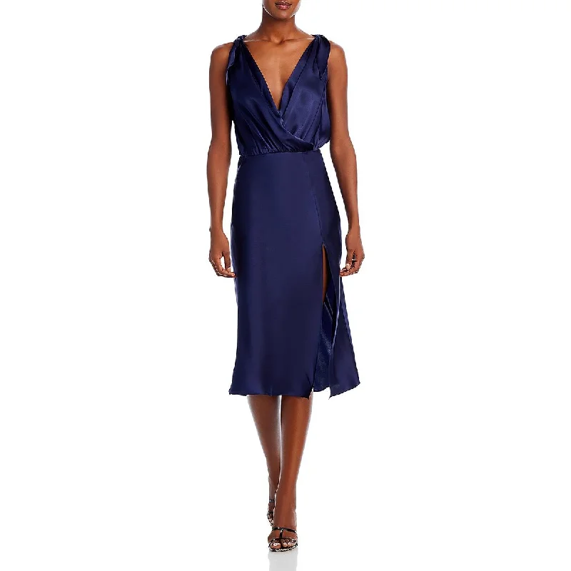 Markdowns Amanda Uprichard Womens Silk Midi Slip Dress