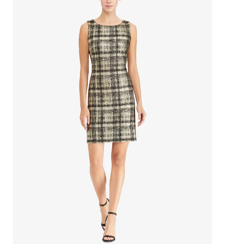 Limited Time American Living Metallic Plaid Dress