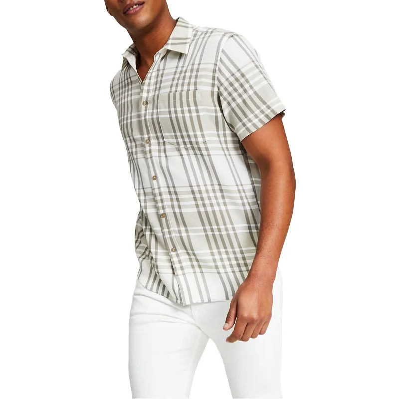 Can't Be Beat And Now This Mens Plaid Woven Button-Down Shirt