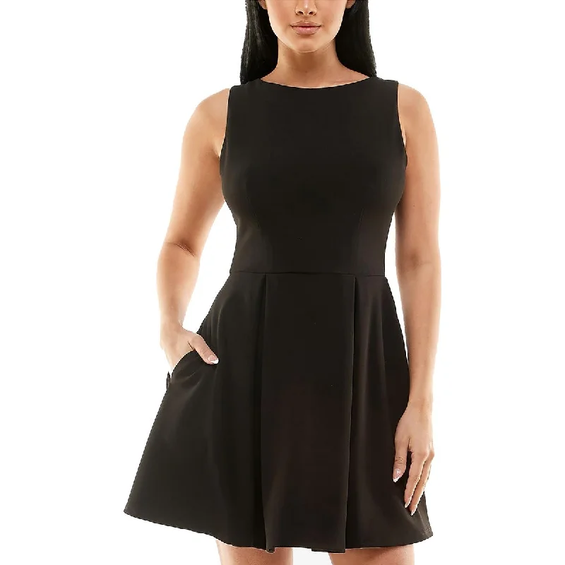 The Best Prices Bee Darlin Womens Juniors Party Mini Fit & Flare Dress
