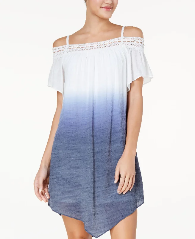 Discount Extravaganza Bcx Juniors Dip Dyed Off The Shoulder Shift Dress
