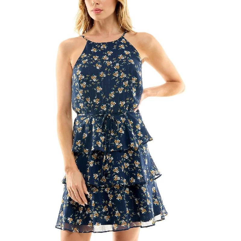Final Clearance BCX Womens Juniors Short Daytime Fit & Flare Dress