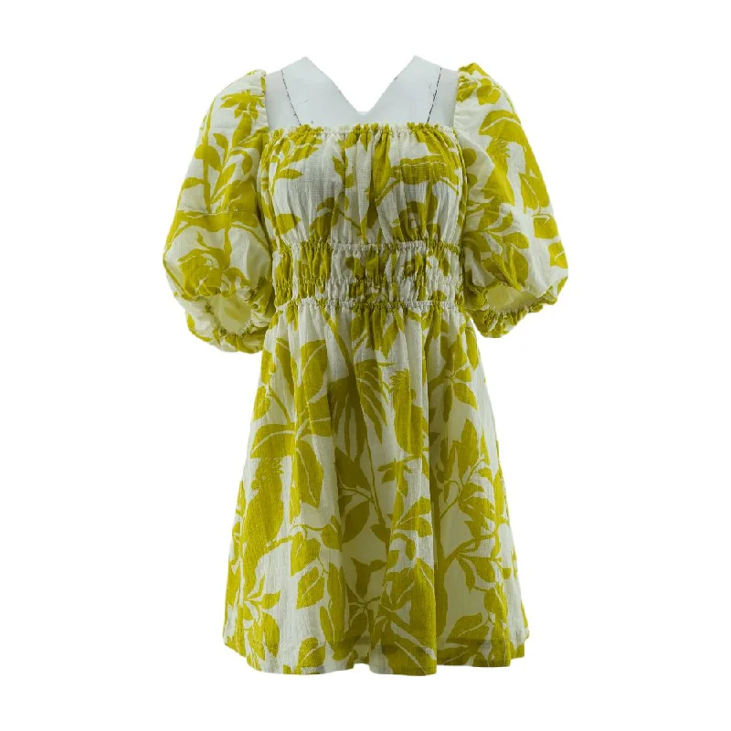 Amazing Deals Beige Floral Midi Dress