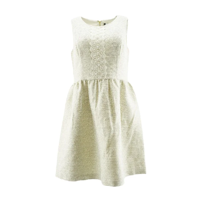 Crazy Deals Beige Misc Midi Dress