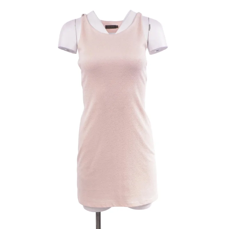 Bargain Bin Beige Solid Midi Dress