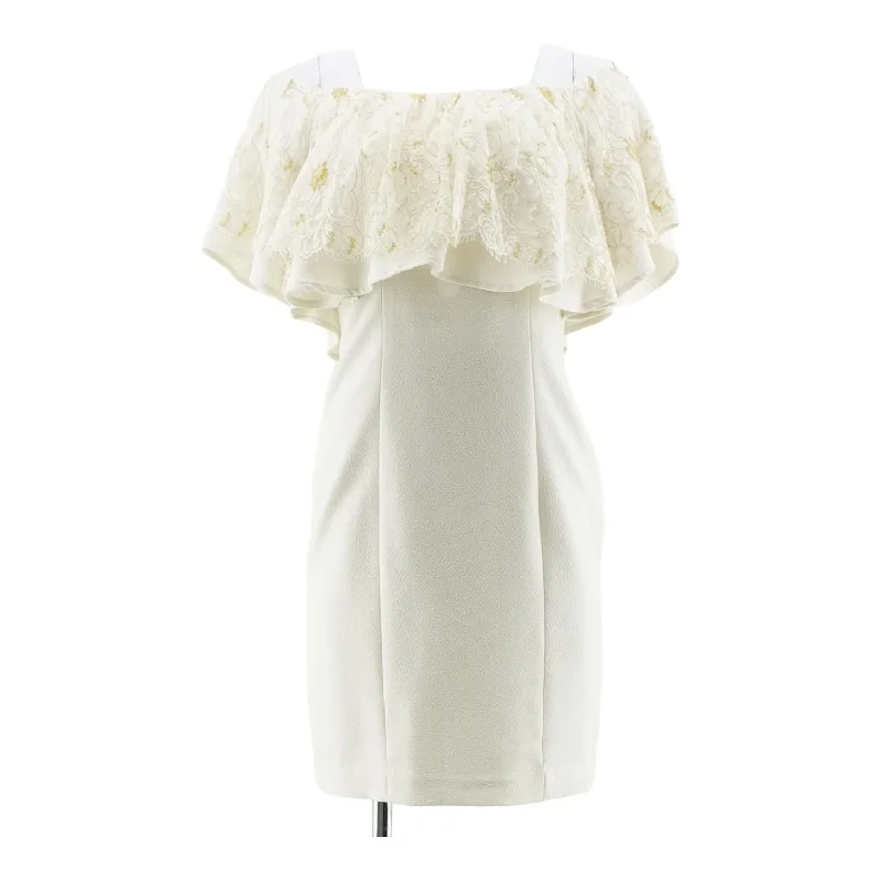 Special Savings Beige Solid Midi Dress