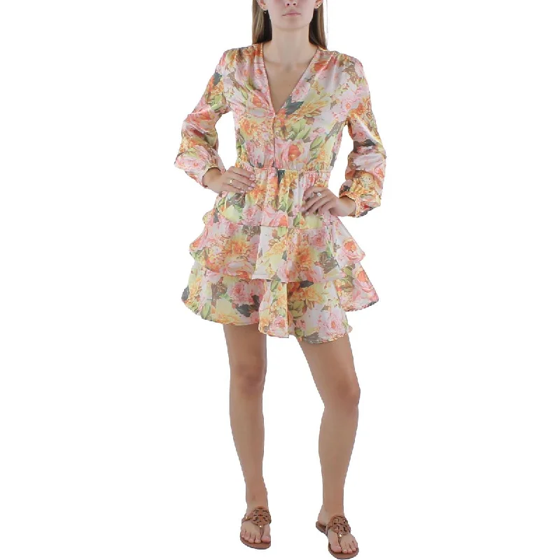 Bargain Prices Beulah Womens Mini Tiered Fit & Flare Dress