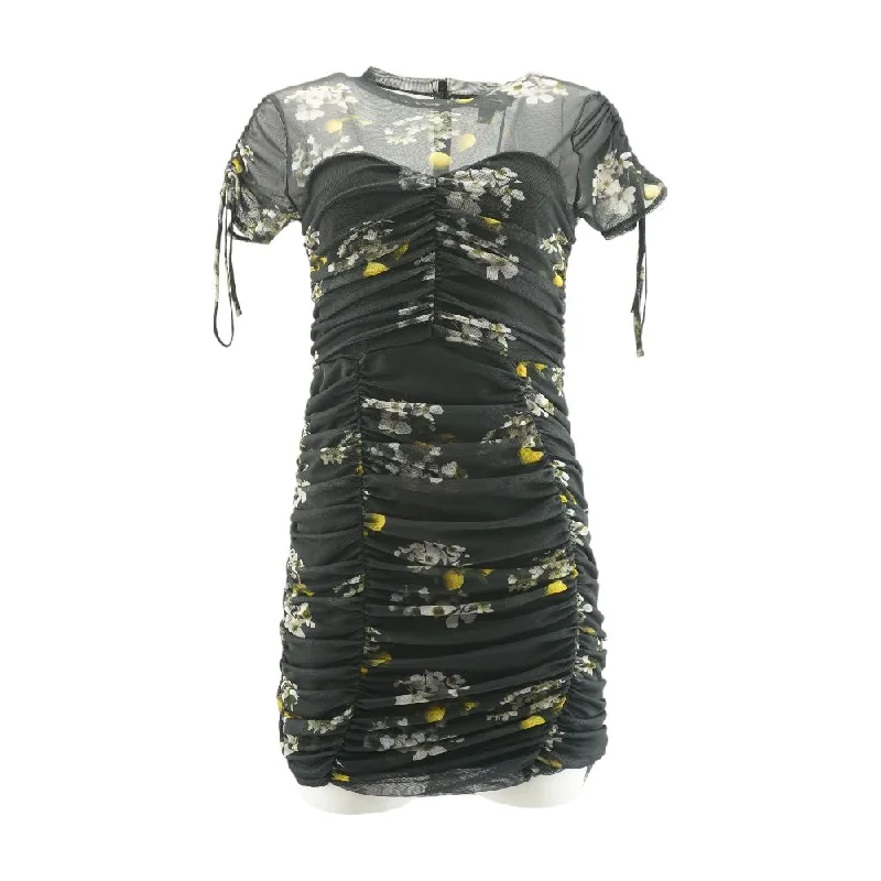 Bargain Blast Black Floral Midi Dress