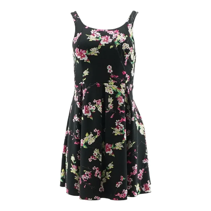 Great Deals Black Floral Mini Dress