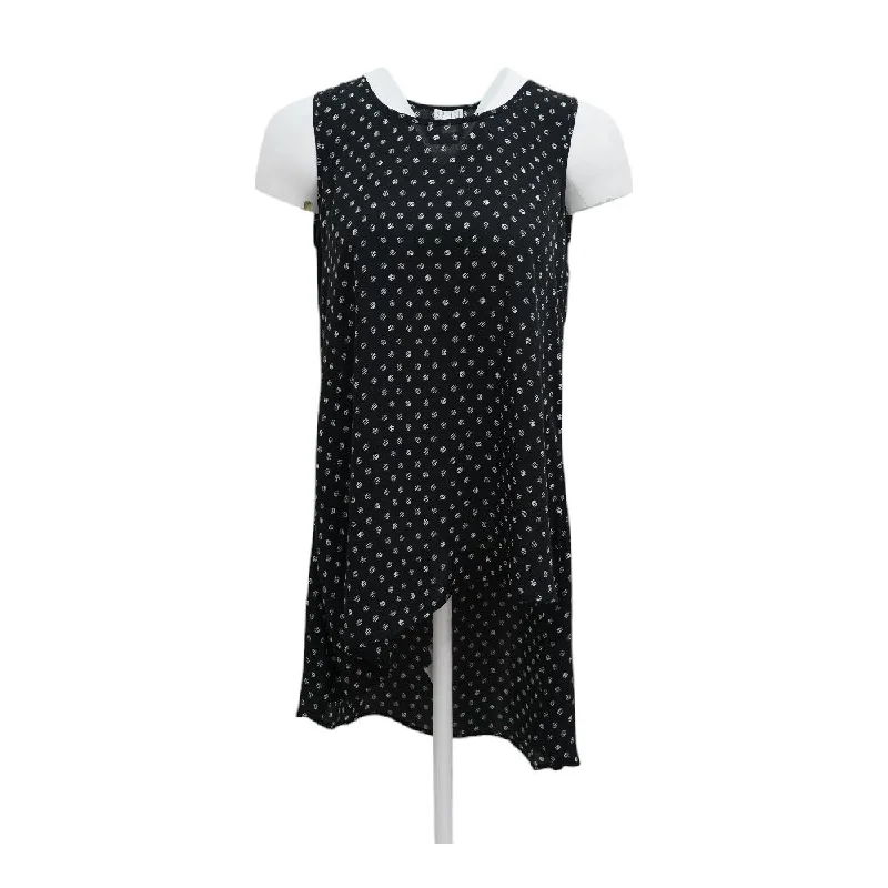 Huge Savings Black Polka Dot Mini Dress