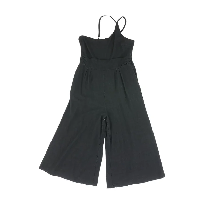 TIME-Limited Offer Black Solid Jumpsuit