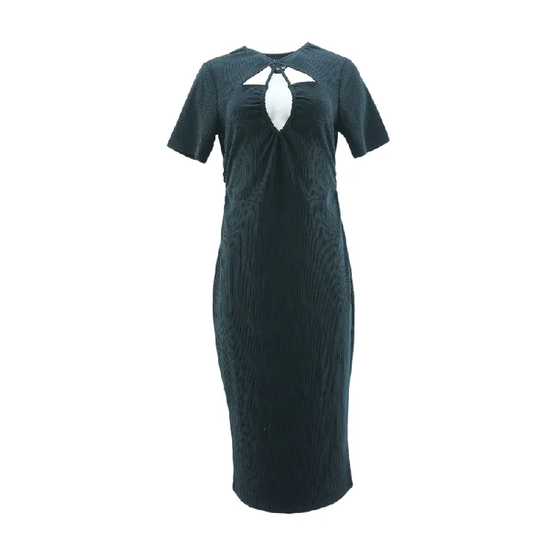 Flash Sale Black Solid Maxi Dress