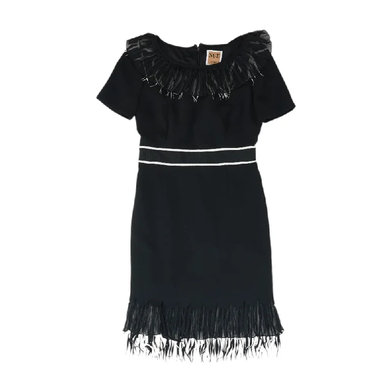 Limited Edition Black Solid Midi Dress