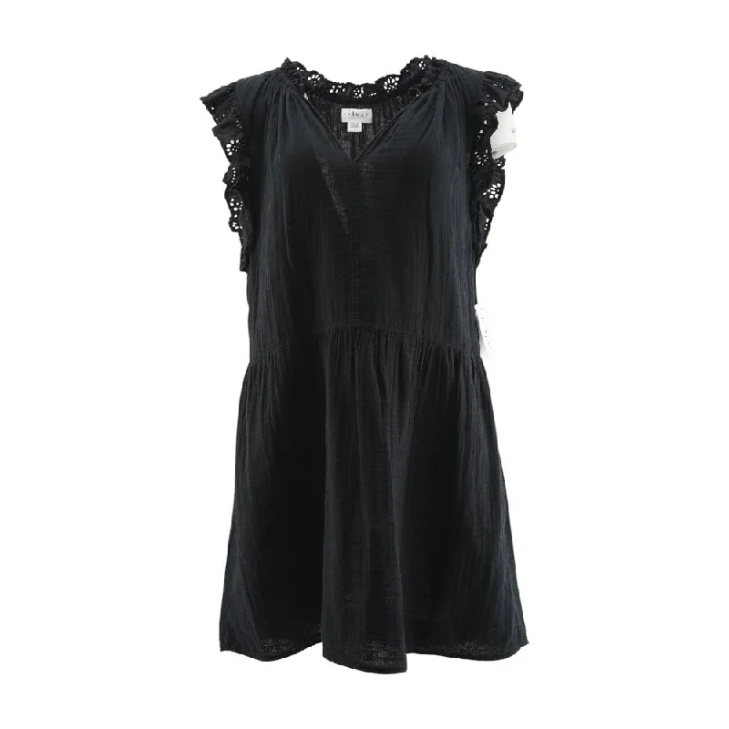 Big Discounts Black Solid Midi Dress