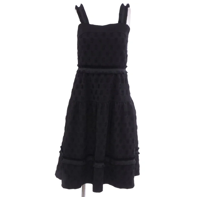 Deal of the Week Black Solid Midi Dress
