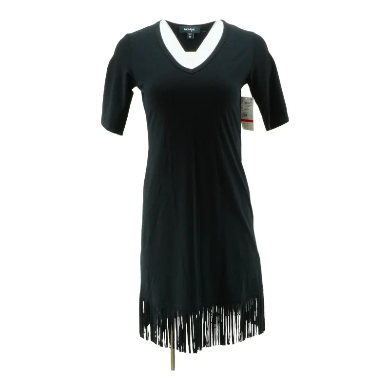 Limited Time Offer Black Solid Midi Dress