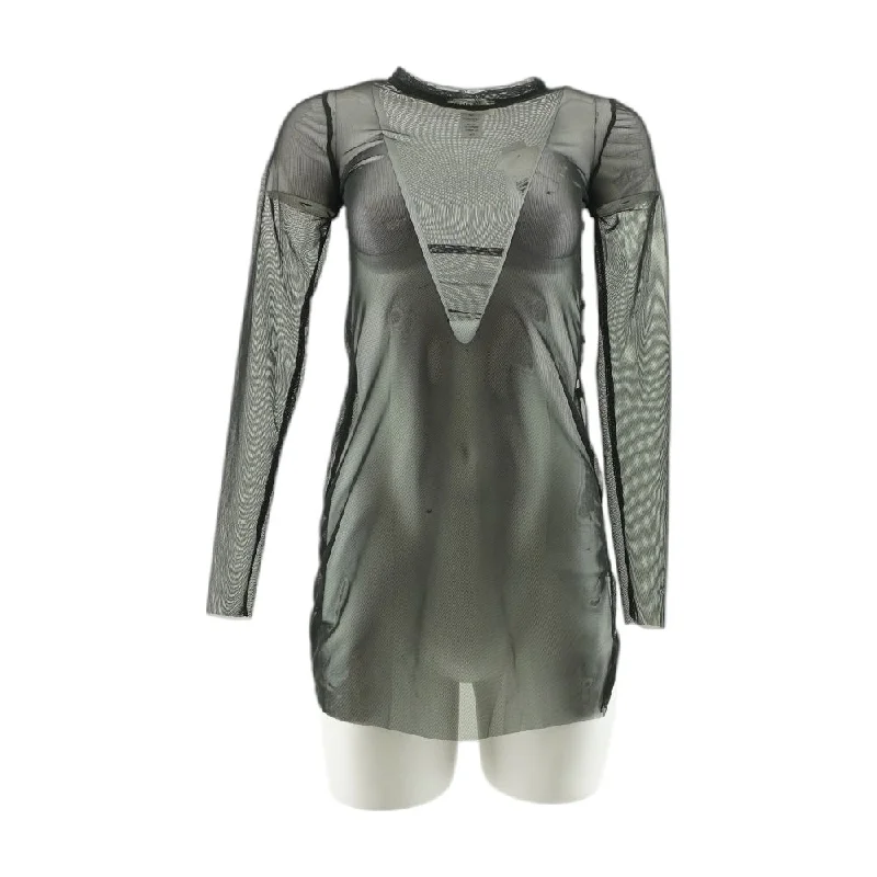 Crazy Deals Black Solid Midi Dress