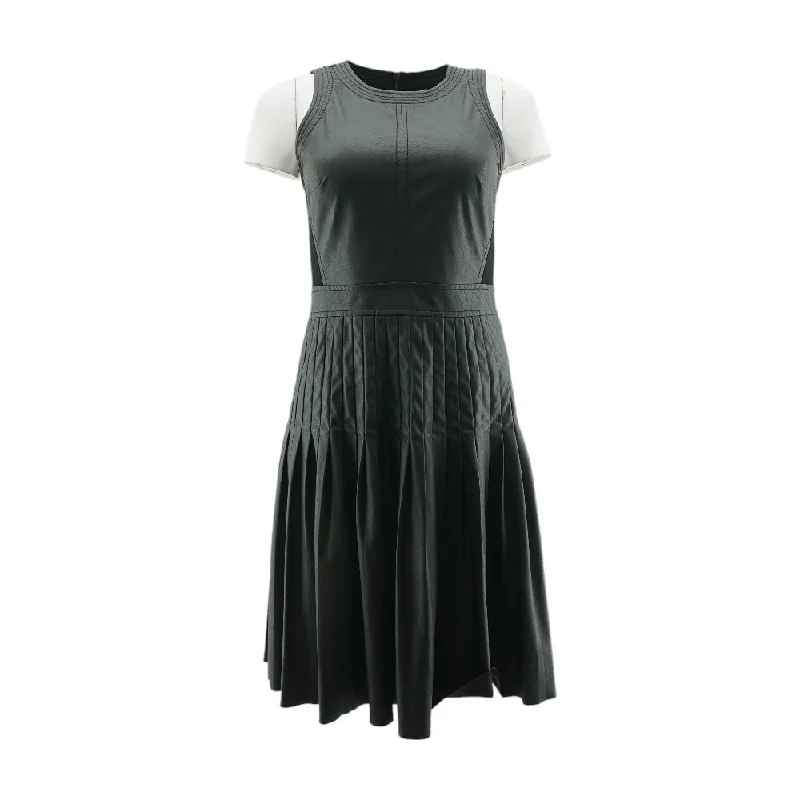 Best Bargains Black Solid Midi Dress