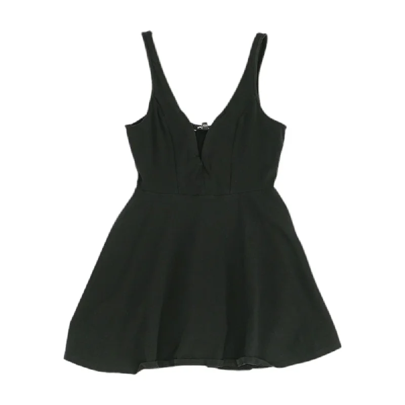 Shop and Save Black Solid Mini Dress