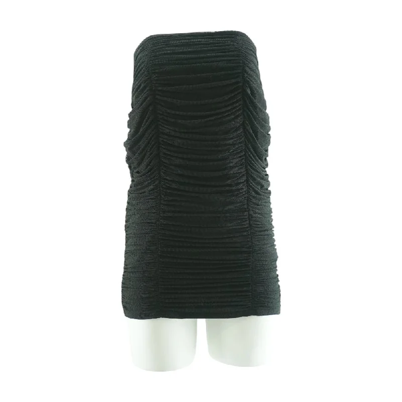 Loyalty Reward Black Solid Mini Dress