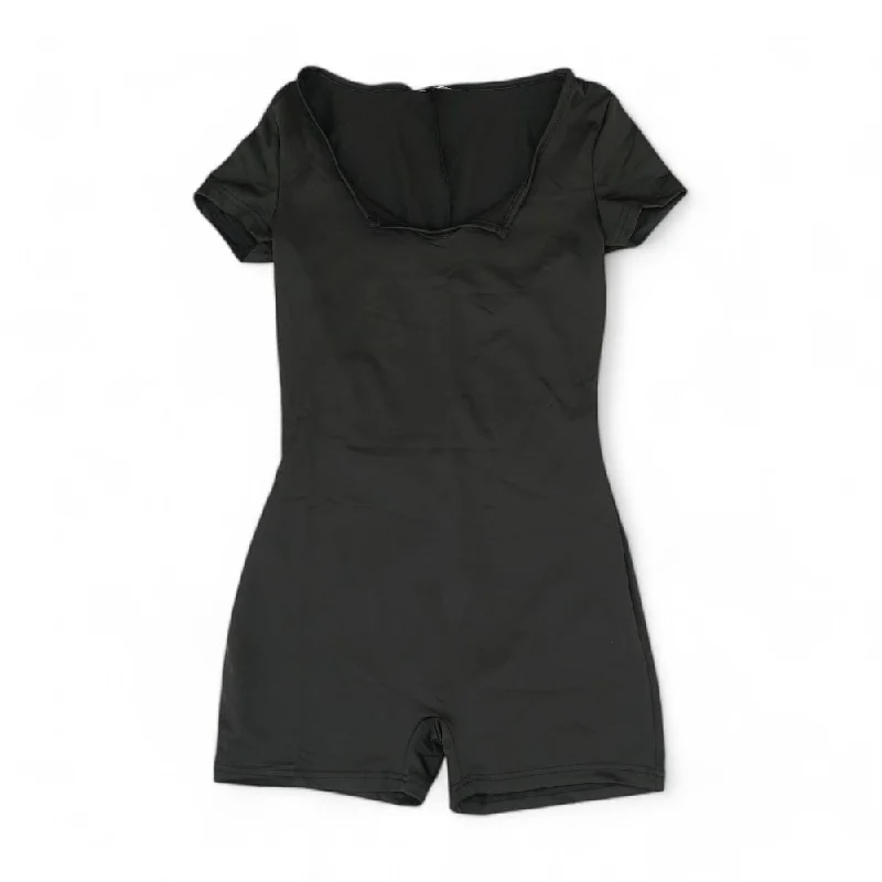 Limited Edition Black Solid Romper