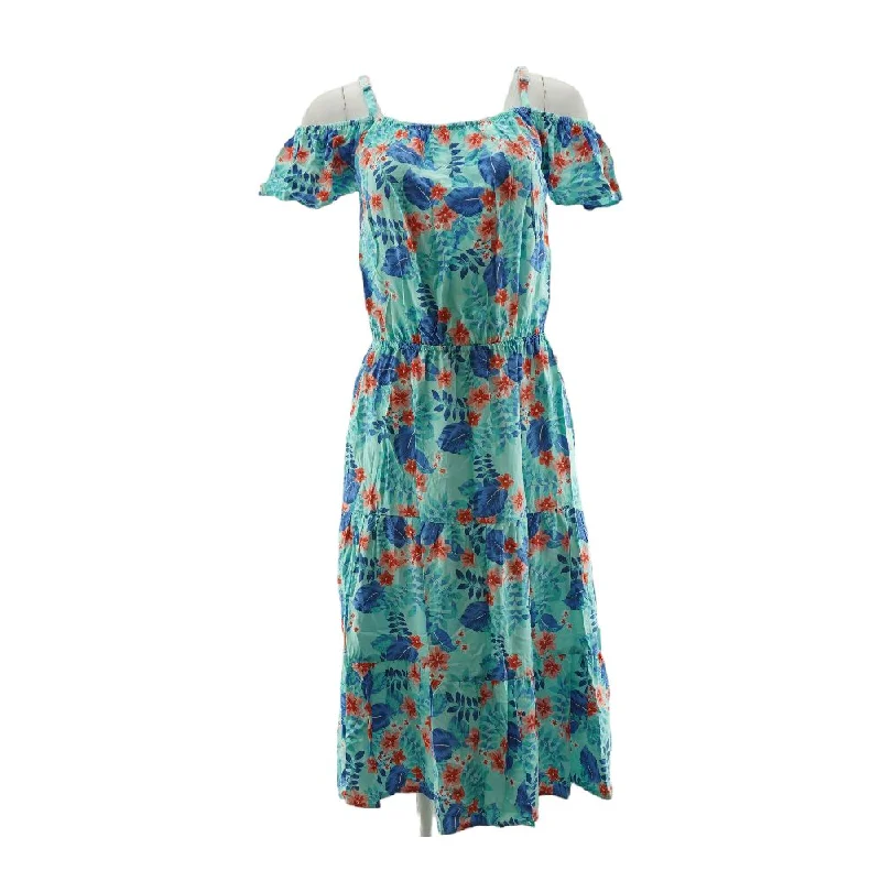 Super Bargain Blue Floral Maxi Dress