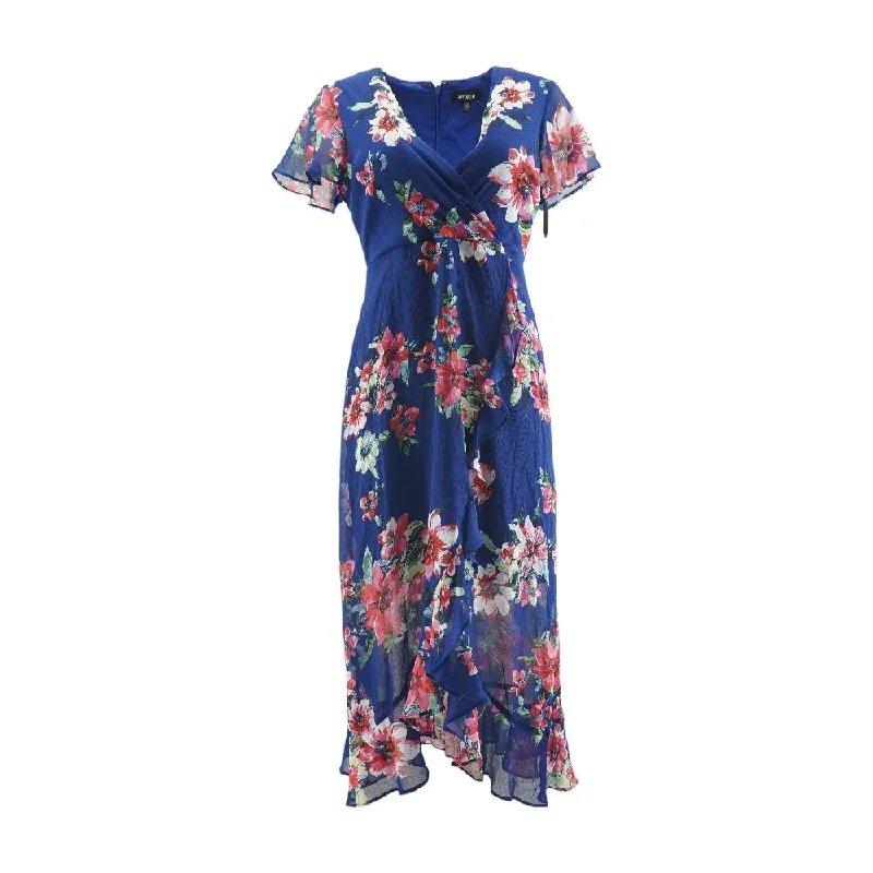 Limited Availability Blue Floral Maxi Dress