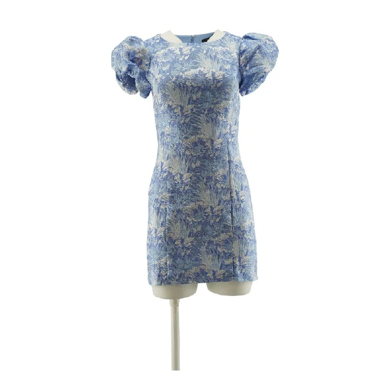 Deal Alert Blue Floral Midi Dress