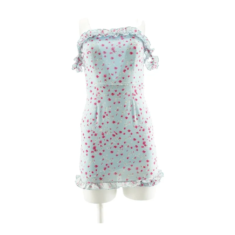 Today's Special Blue Floral Mini Dress