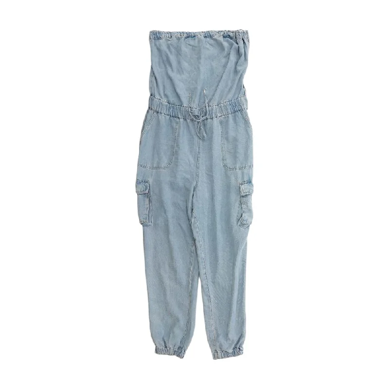 Mega Sale Blue Solid Jumpsuit