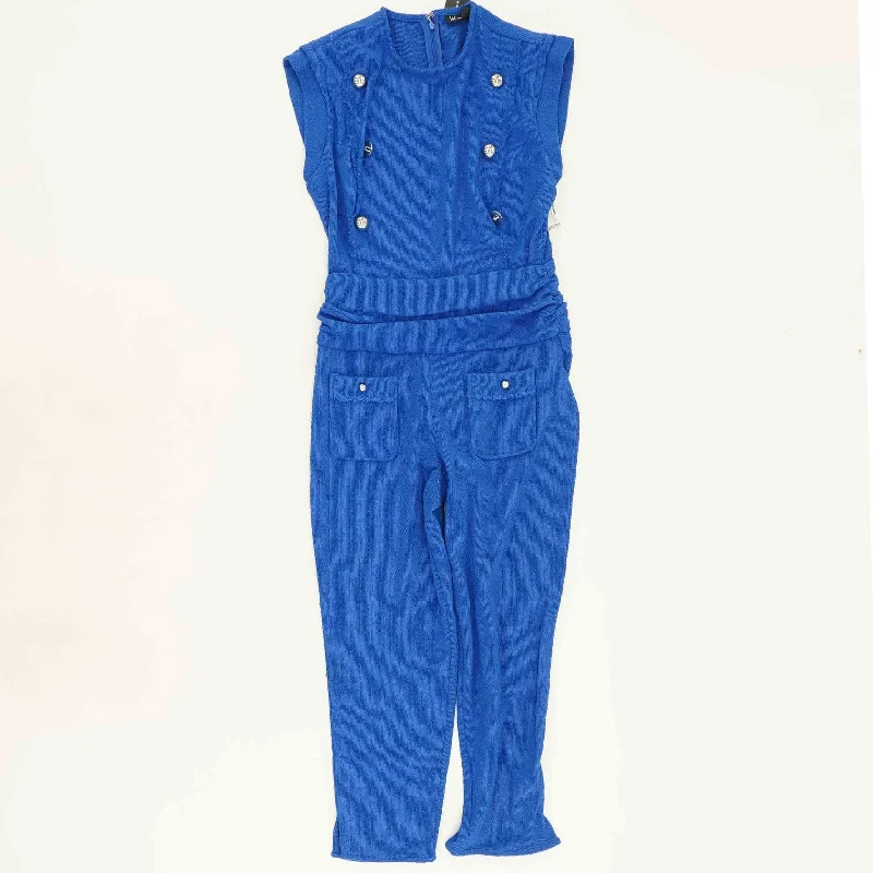 Huge Discounts Blue Solid Jumpsuit