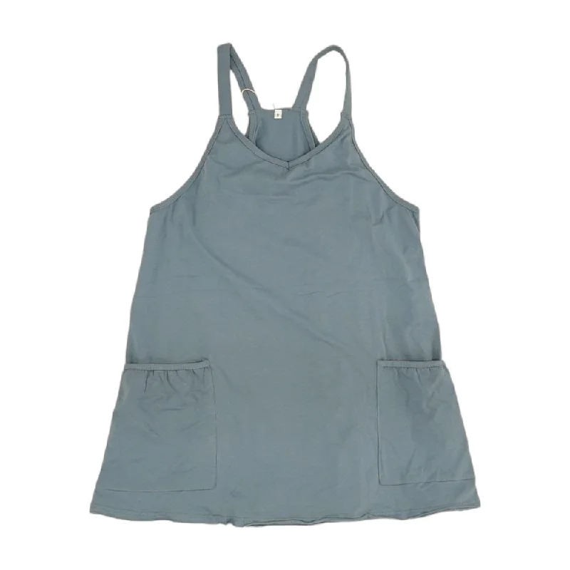 Daily Deals Blue Solid Midi Dress
