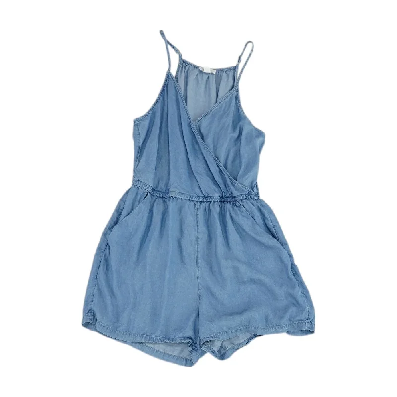 Lowest Price Blue Solid Romper